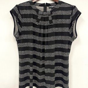 Karl Lagerfeld Paris Women's Short Sleeve Blouse